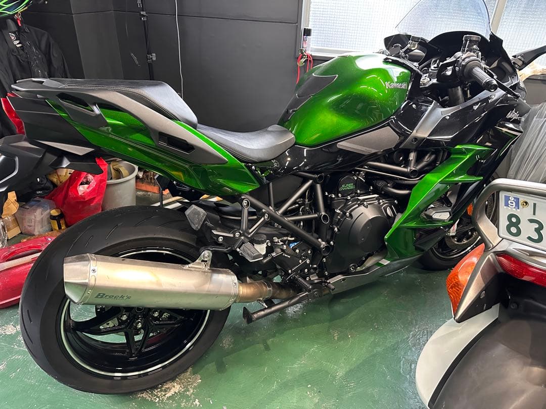 Brock's ステンレスマフラー ninjaH2SXSEカワサキ用 ポン付け