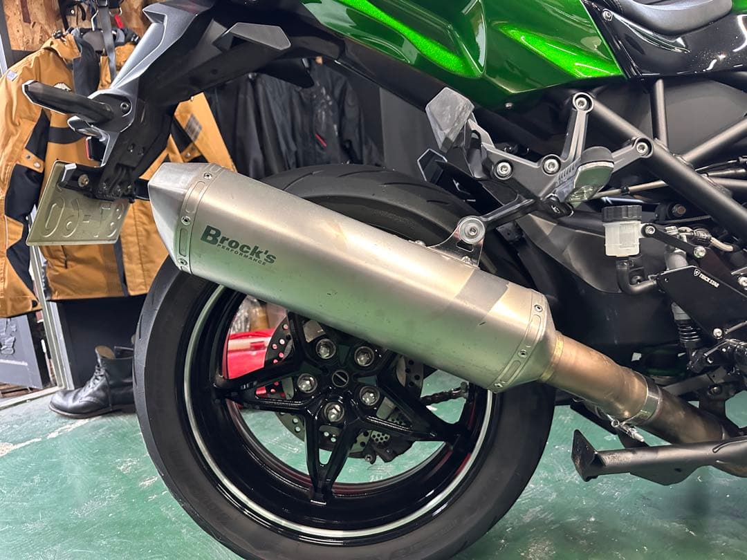 Brock's ステンレスマフラー ninjaH2SXSEカワサキ用 ポン付け