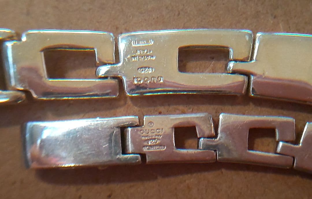 【廃盤】GUCCI グッチGロゴ ネックレス＆ブレスレット おそろいセット