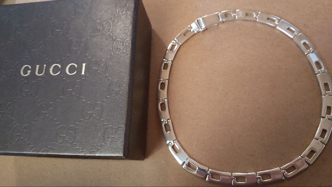 【廃盤】GUCCI グッチGロゴ ネックレス＆ブレスレット おそろいセット