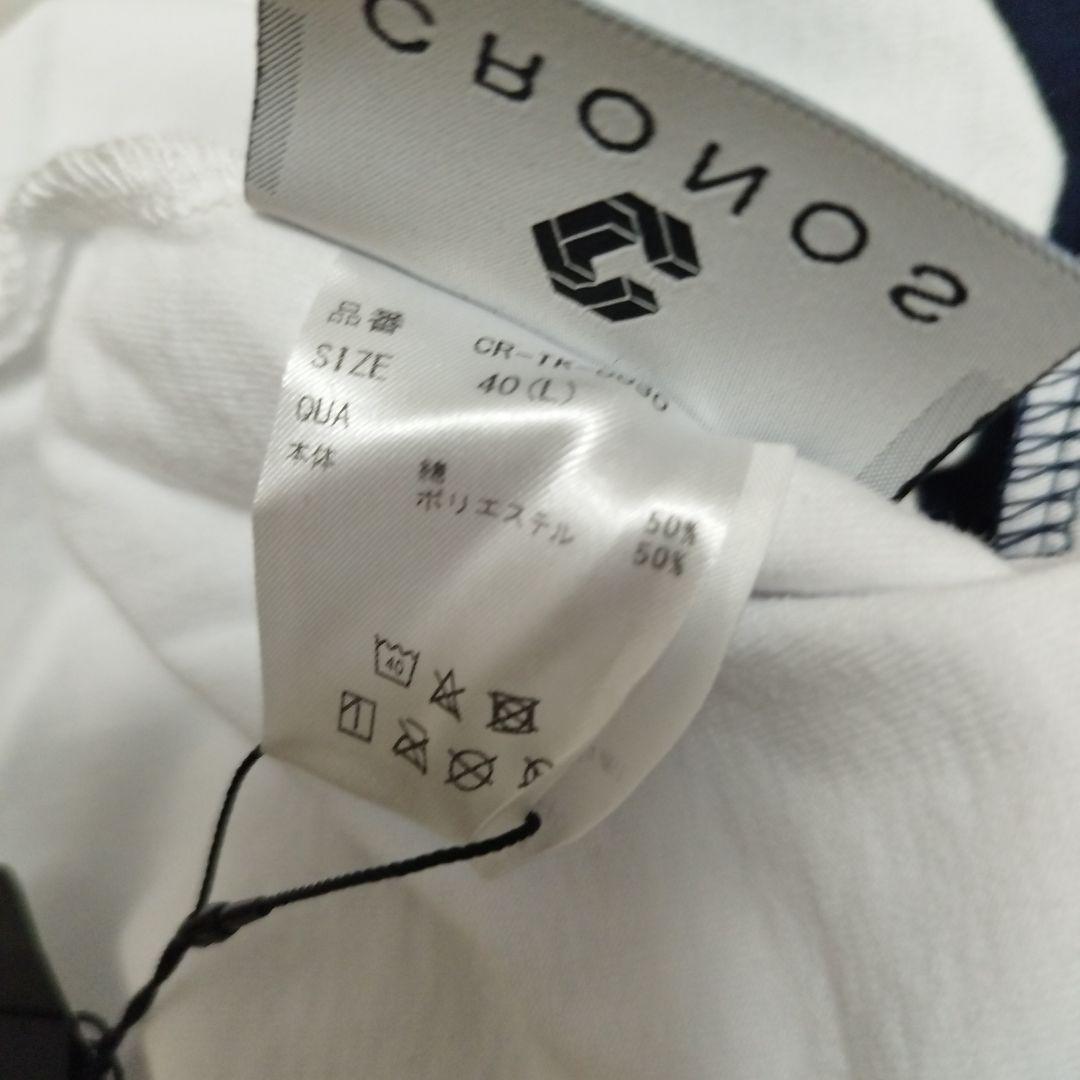 新品クロノス　CRONOS ノースリーブシャツ　SIZE　L