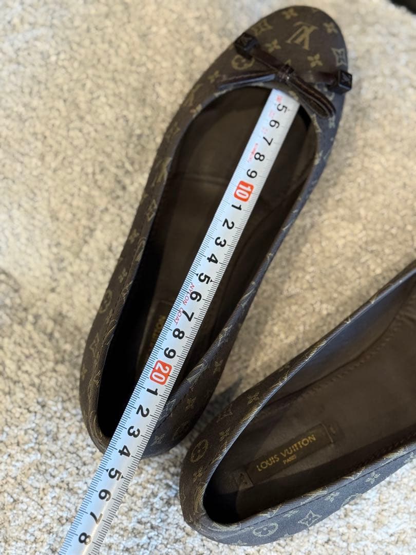 極美品♡Louis Vuitton モノグラム リボンフラットシューズ