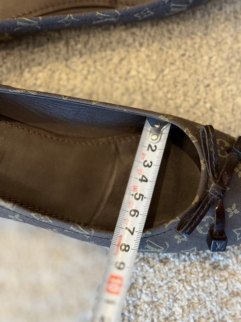 極美品♡Louis Vuitton モノグラム リボンフラットシューズ