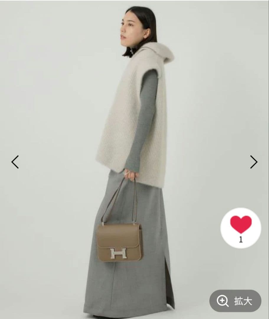 chocolat_m様【新品未使用】カオスブルーフォックススキッパーニットベスト