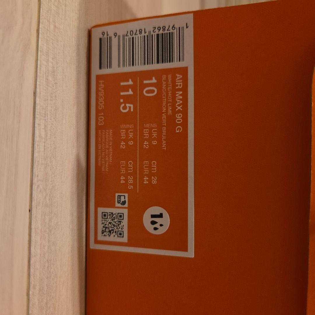 【即決】Nike Air Max 90 ホワイト/ブラック/イエロー28cm