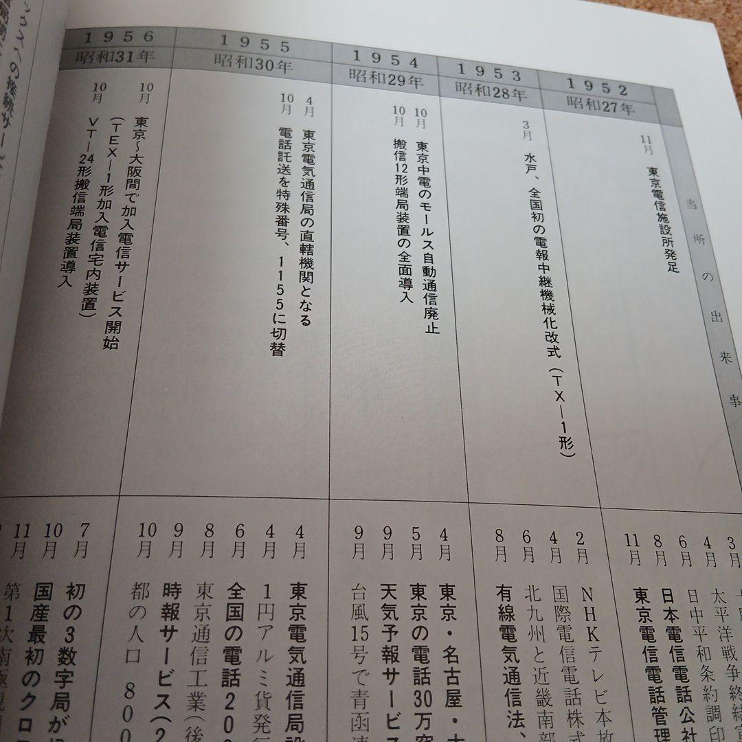 東京電信施設所のあゆみ 昭和 古本 電電公社 昭和61年 希少
