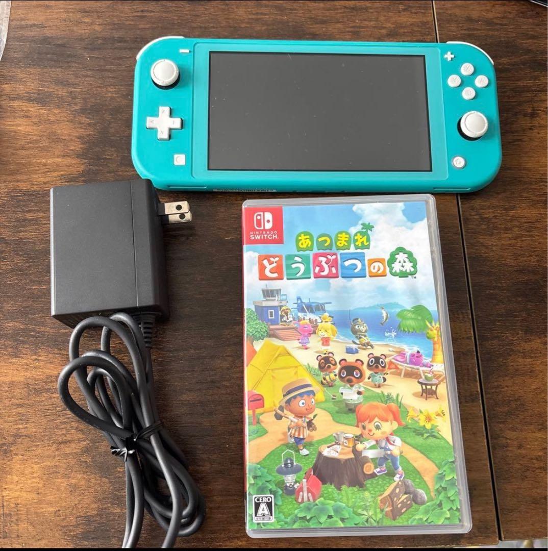 Nintendo Switch Lite ターコイズ あつまれどうぶつの森セット