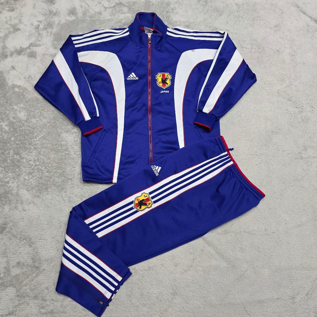 日本代表　ジャージ　上下セット　O　 アディダス　adidas　ブルー　サッカー