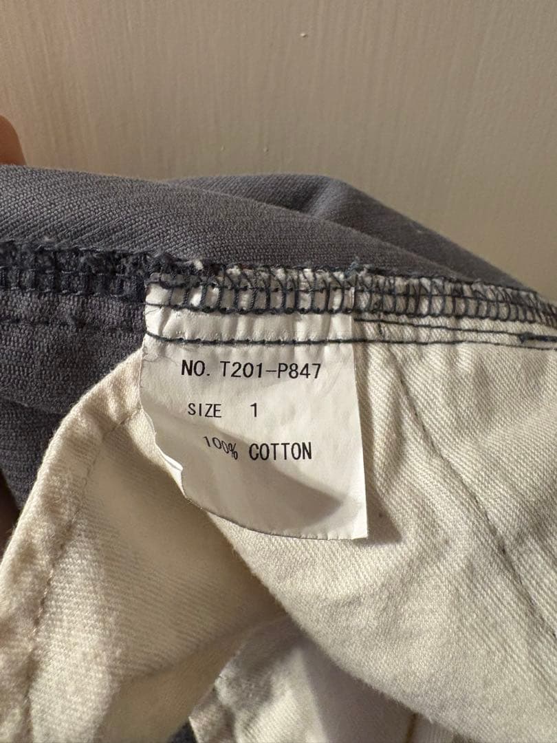 time is on コーデュロイパンツ　サイズ1 グレー