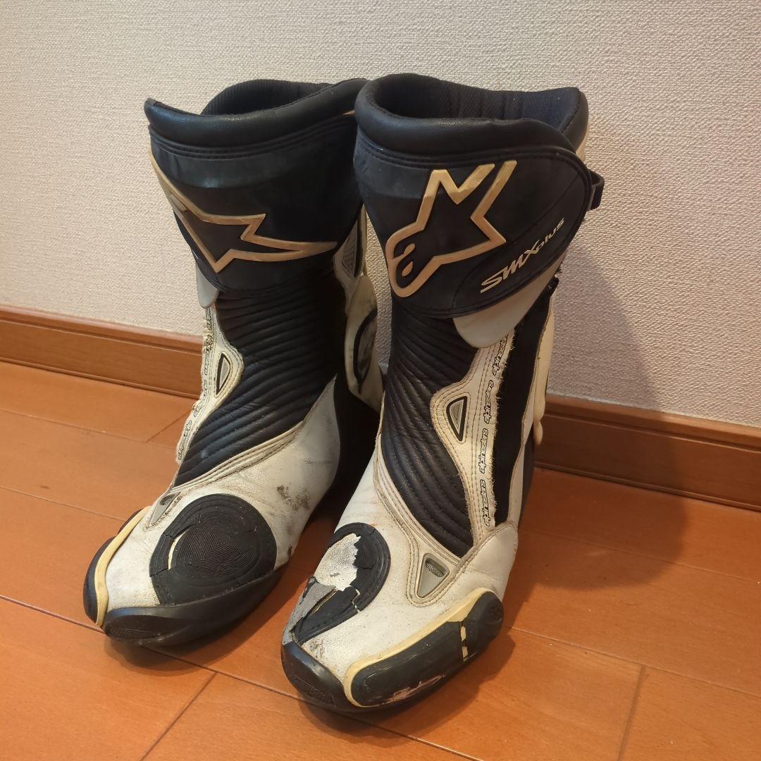 Alpinestars SMX-PLUS バイクブーツ ホワイト/ブラック
