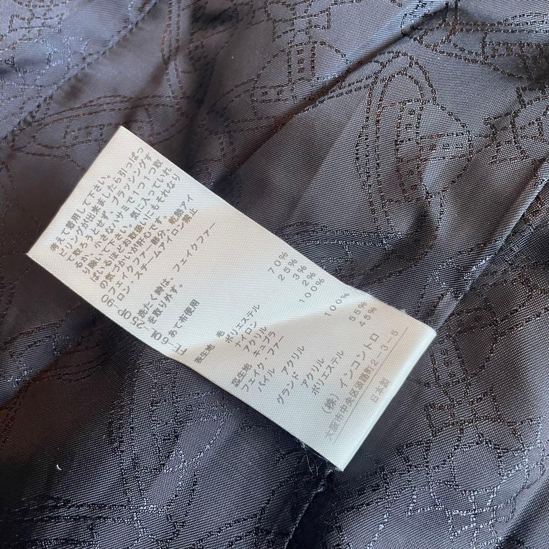 Vivienne Westwood ファーコート　オーブ　ボア　黒