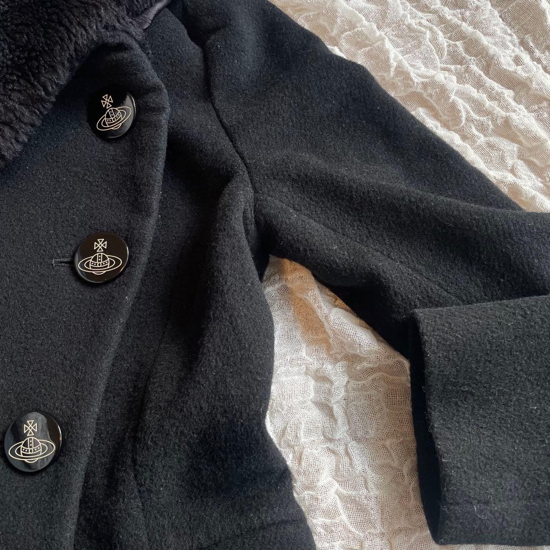 Vivienne Westwood ファーコート　オーブ　ボア　黒