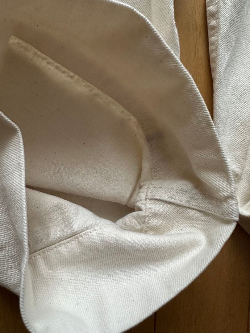 ビームスボーイ　オーバーオール　ホワイト