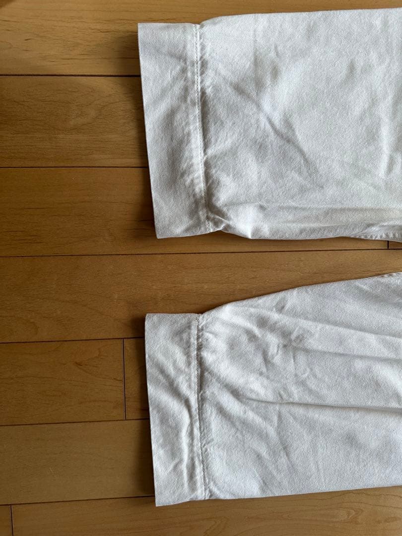 ビームスボーイ　オーバーオール　ホワイト