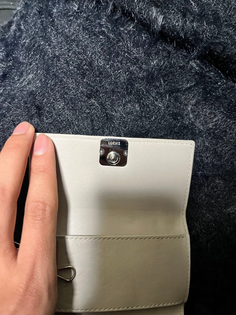 LOEWE キーケース アナグラム ベージュ