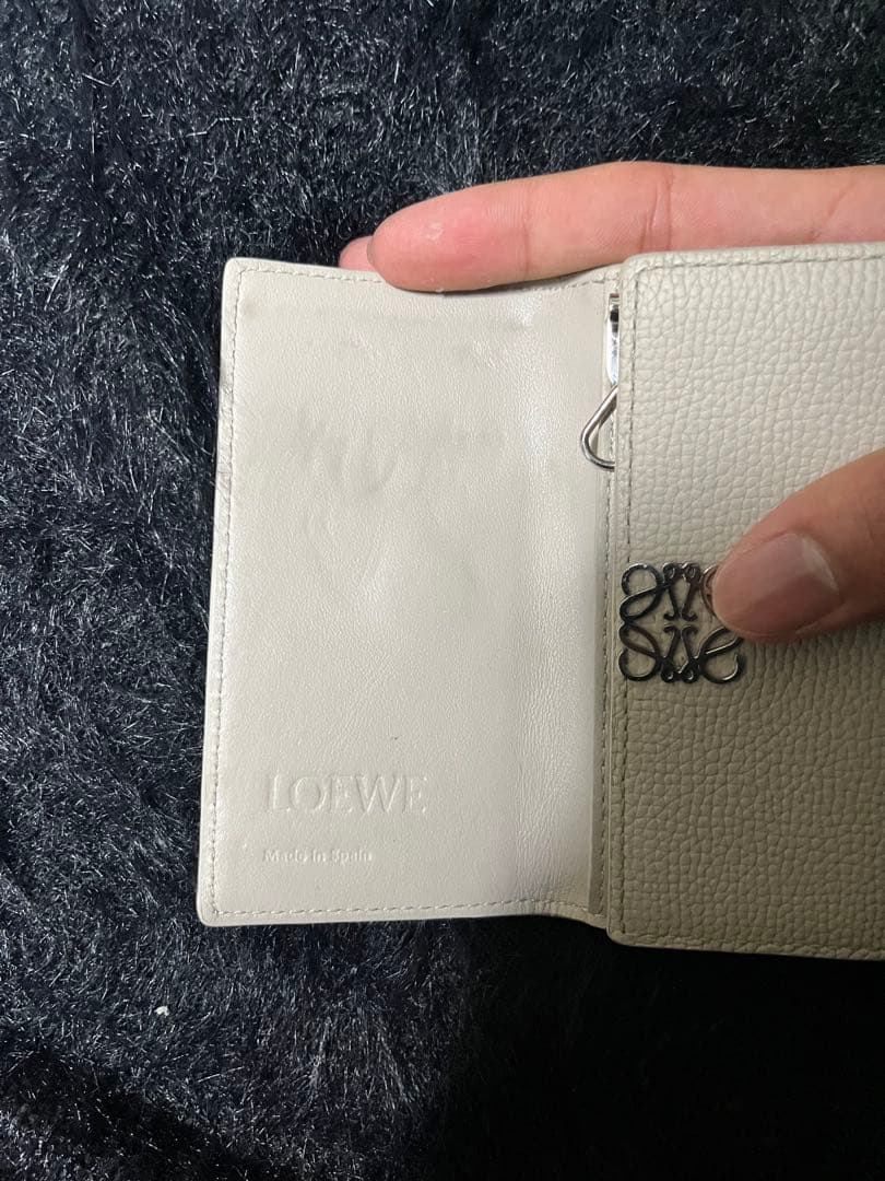 LOEWE キーケース アナグラム ベージュ