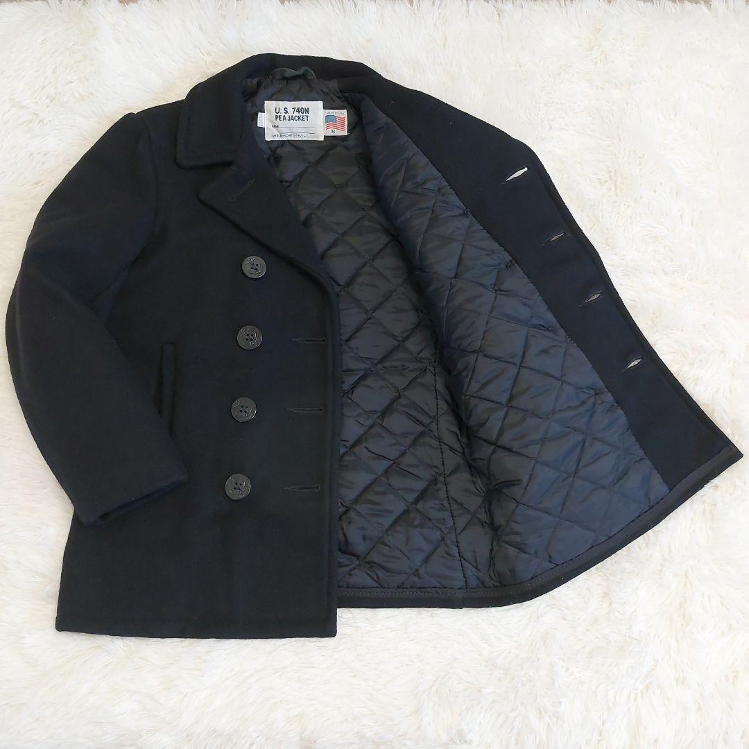 美品✨USA製 Schott ピーコート ダブルブレスト キルティング 錨ボタン