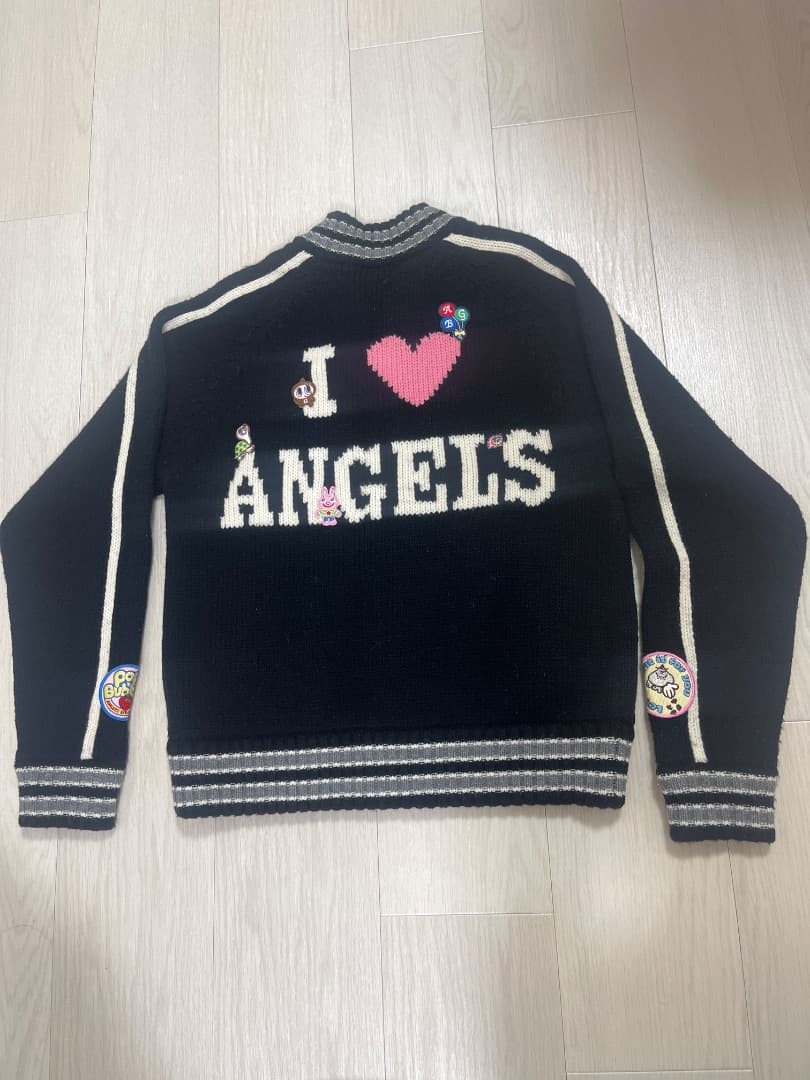 エンジェルブルー　ニットカーディガン