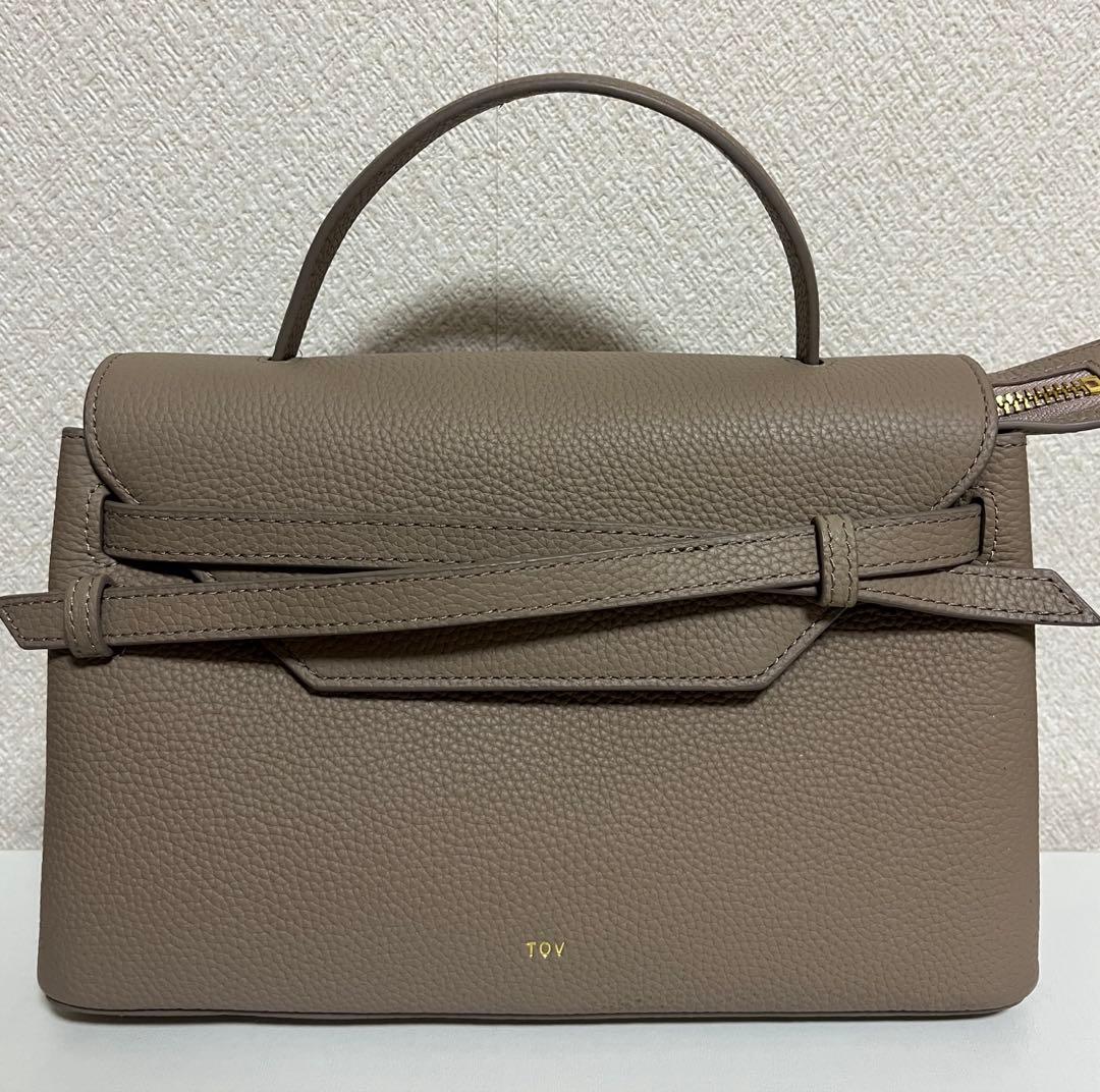 TOV ショルダーバッグMIMI M グレージュ