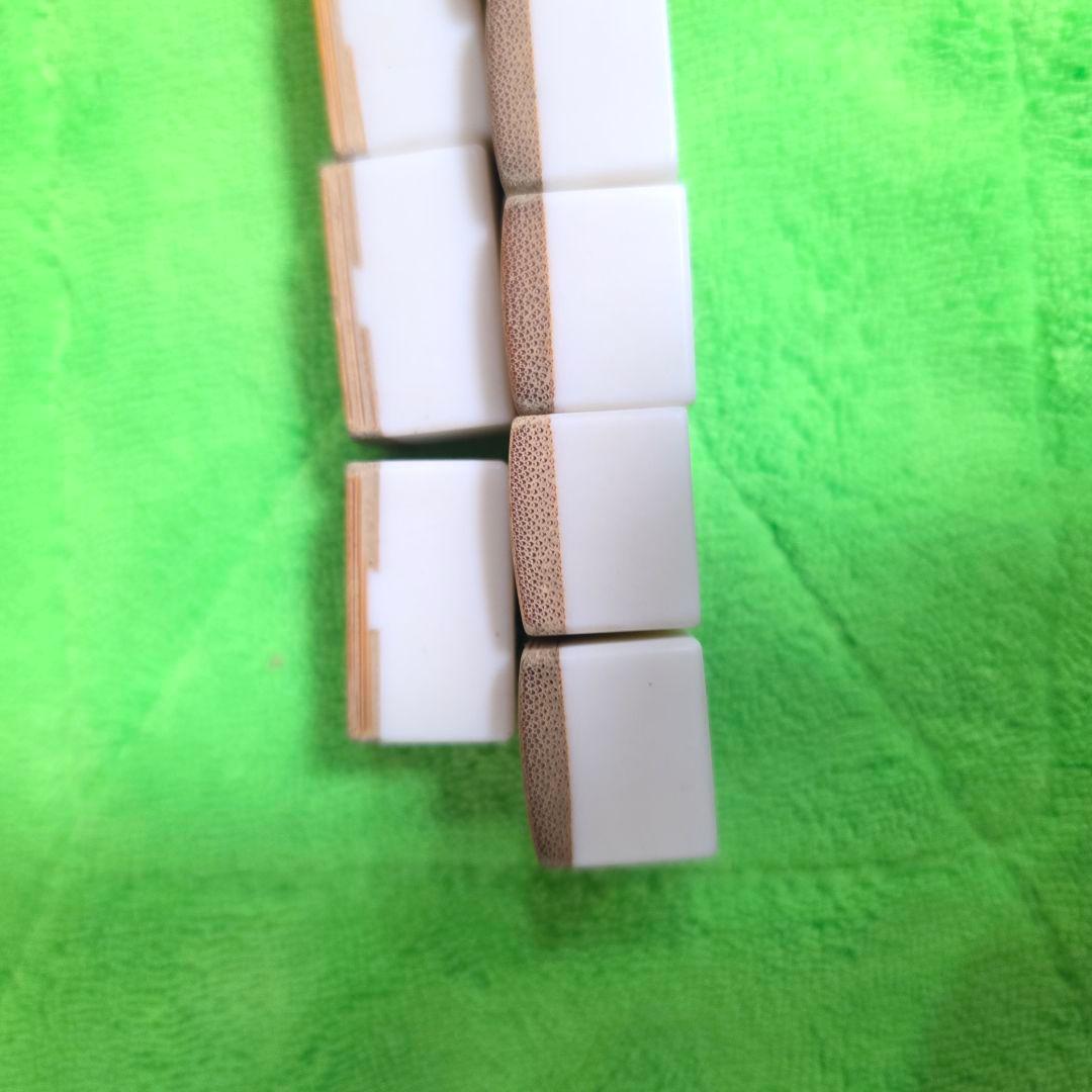 【203】麻雀　麻雀パイ 竹背 骨牌 アンティーク 骨董マージャン　麻雀牌