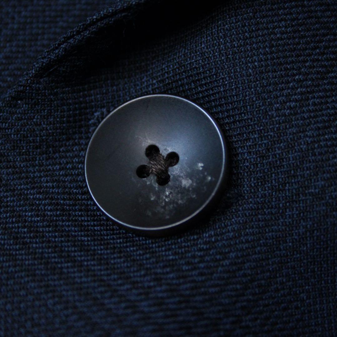 極美品 スーツセレクト 3ピース セットアップスーツ ネイビー A6 チェック