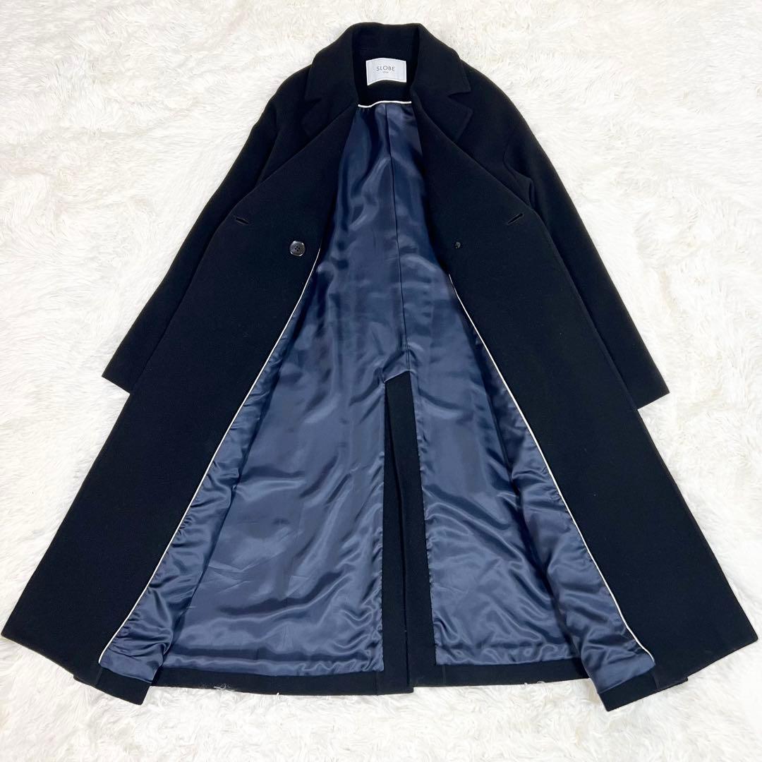美品✨スローブ イエナ ECO WOOL ダブルブレストコート ブラック 36