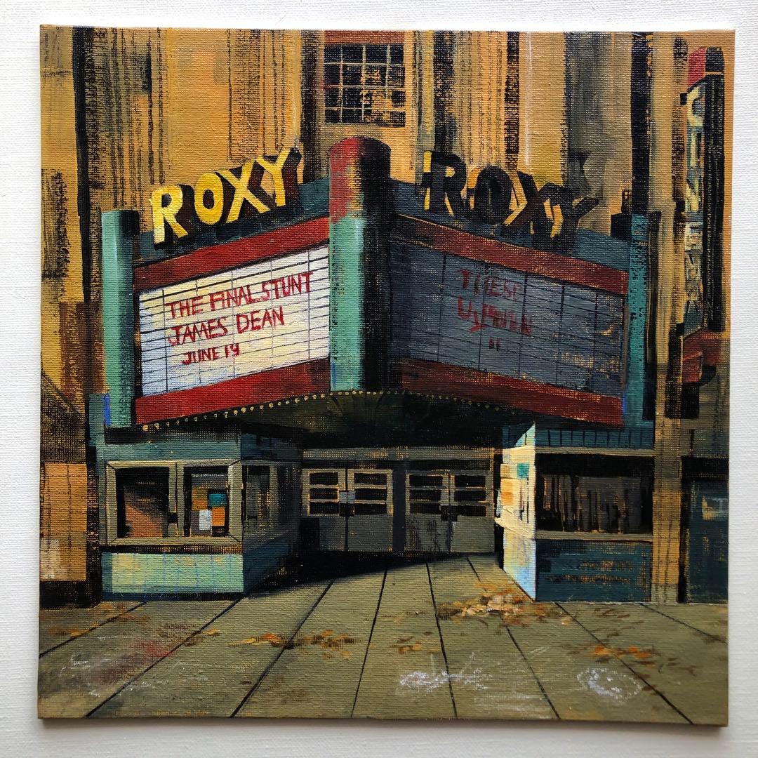 油彩『Slumbering Silver Screen』(眠る銀幕)