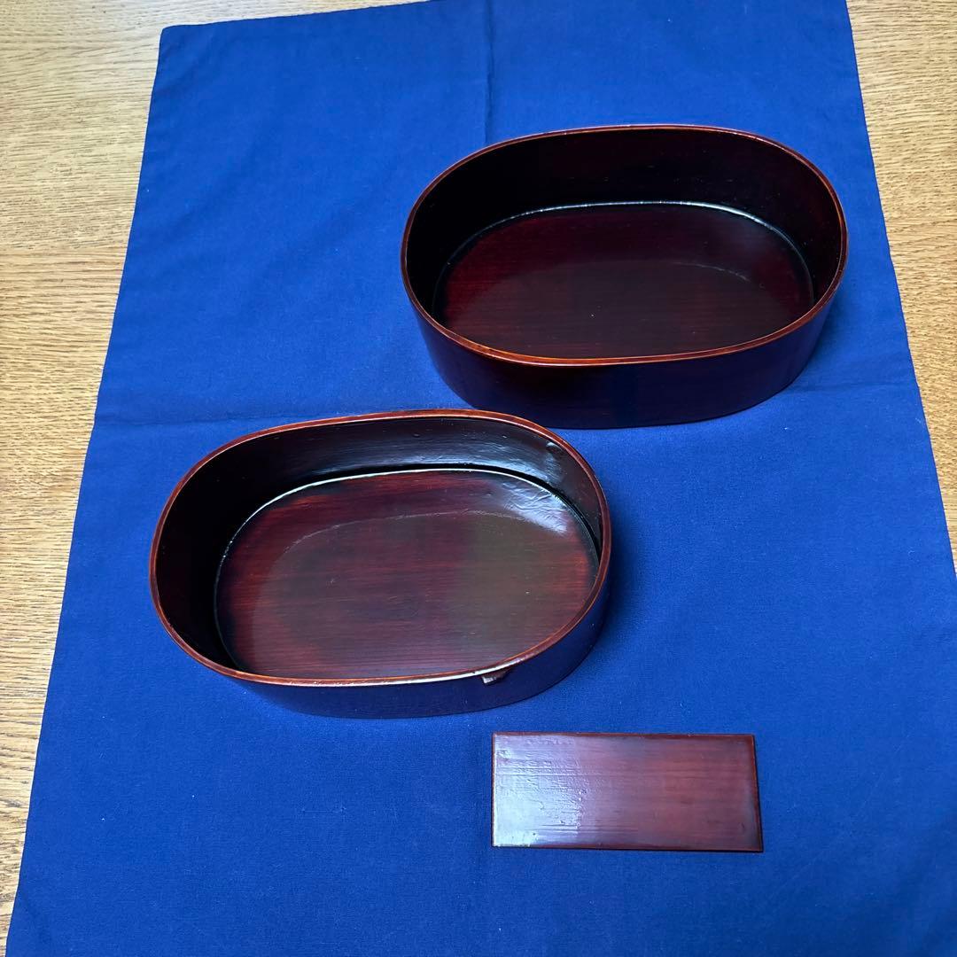 駿河漆器 螺鈿細工 お弁当箱　名工 細田豊作