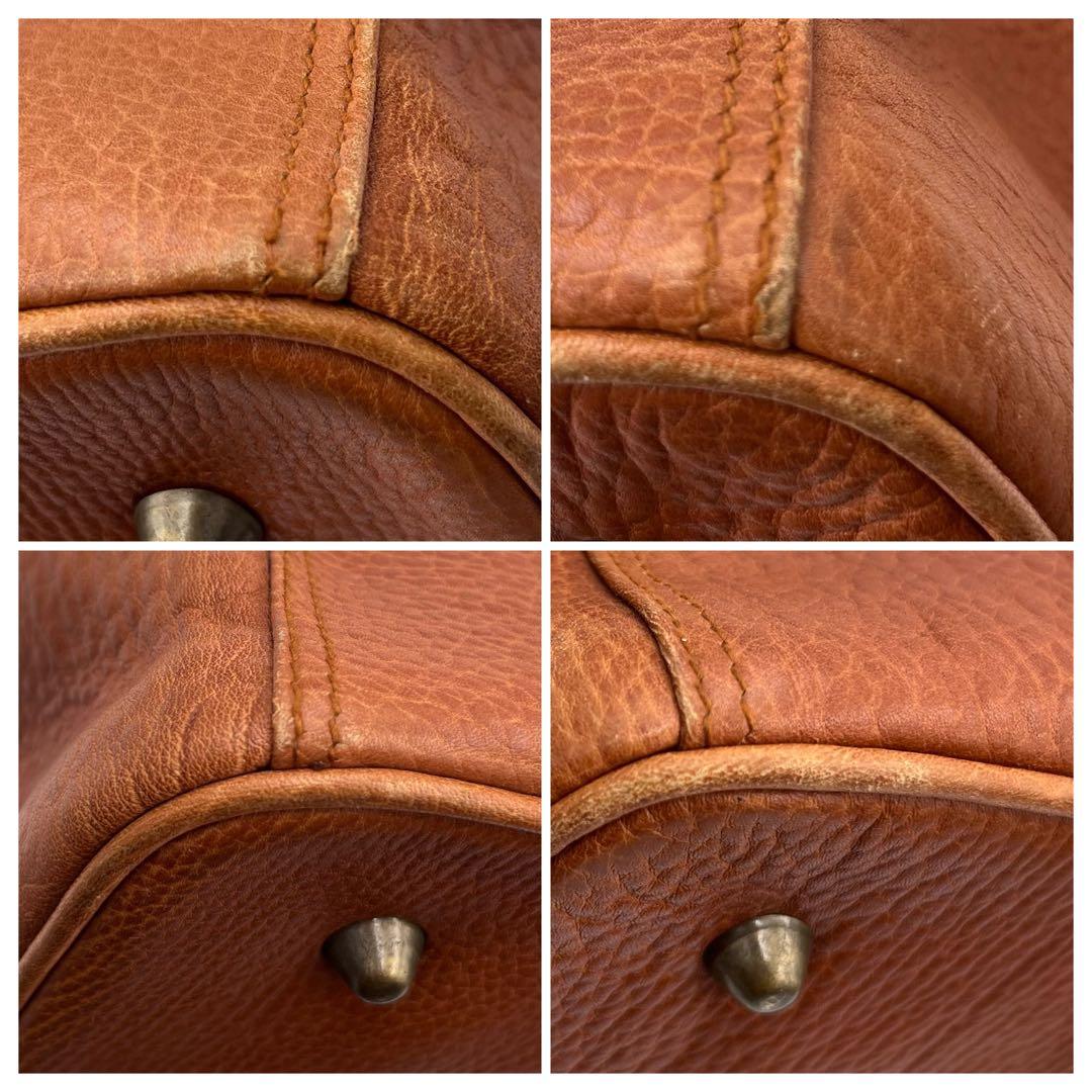 【廃盤】ポロラルフローレン ボストンバッグ ヴィンテージ シボ革 ホース刻印