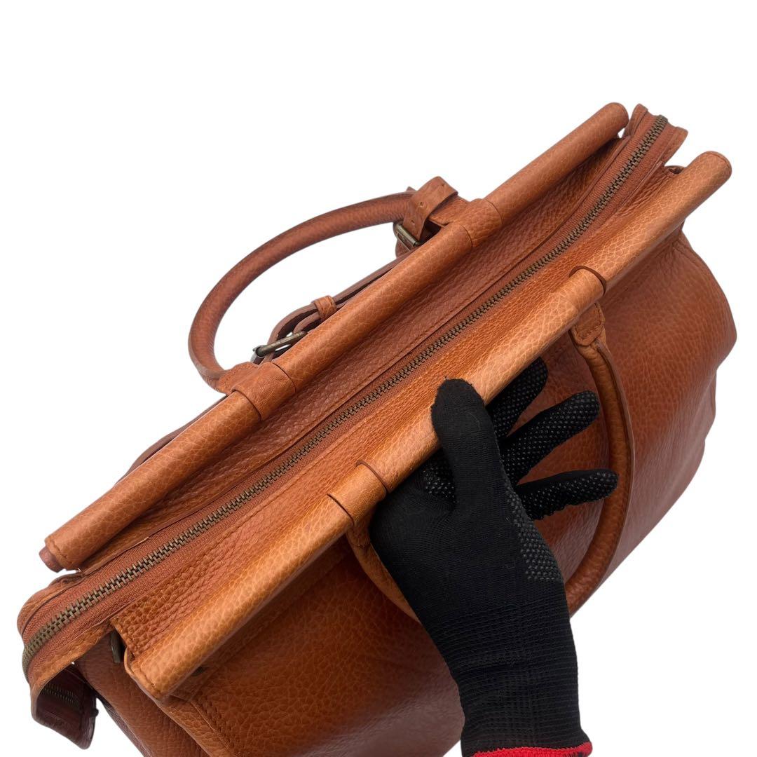 【廃盤】ポロラルフローレン ボストンバッグ ヴィンテージ シボ革 ホース刻印