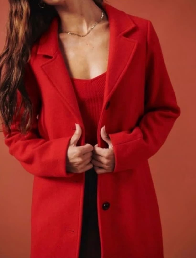 Abercrombie & Fitch レッド コートMサイズ【新品・タグ付き】