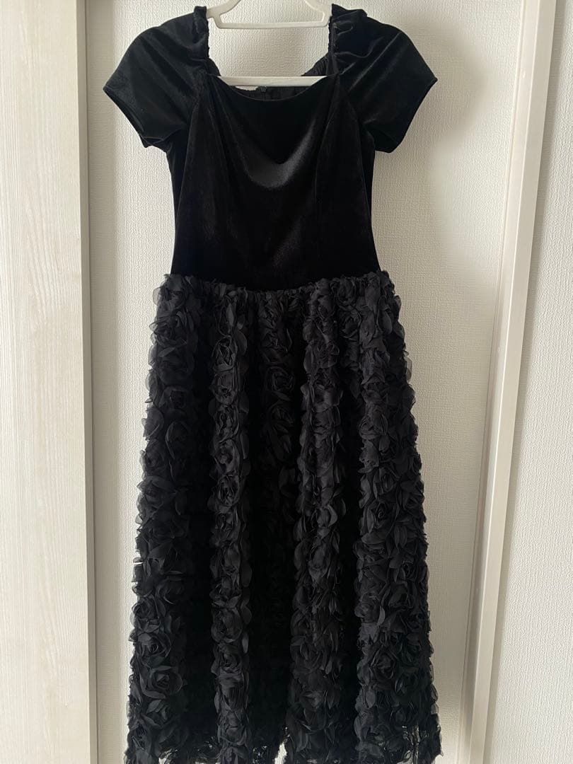 ベロアロゼッタフレアドレス　めいこ