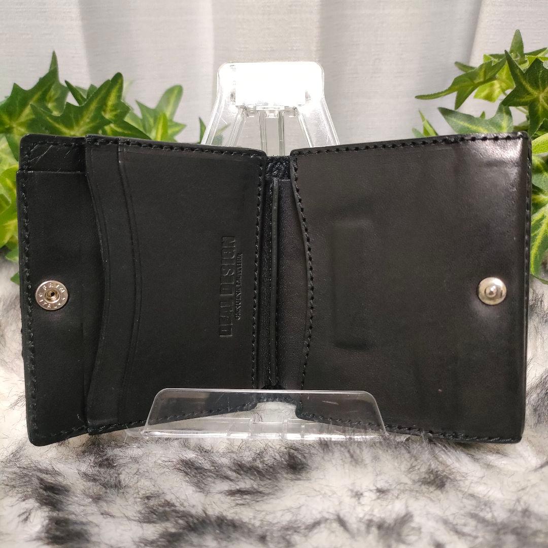 DEAL DESIGN 財布 ブラック レザー 総柄 ディールデザイン 財布 黒