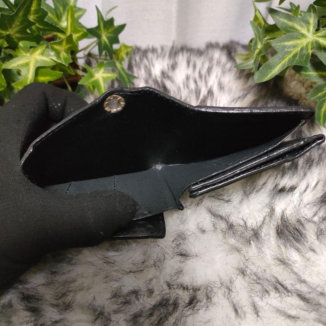 DEAL DESIGN 財布 ブラック レザー 総柄 ディールデザイン 財布 黒