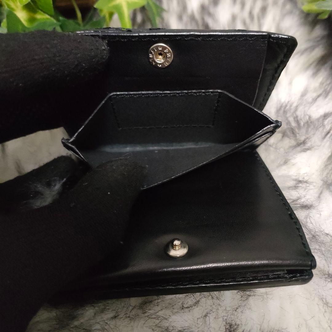 DEAL DESIGN 財布 ブラック レザー 総柄 ディールデザイン 財布 黒