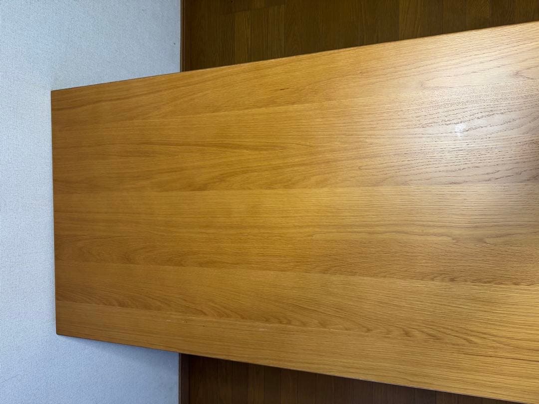 【無印良品】　折りたたみテーブル・幅１２０ｃｍ・オーク材