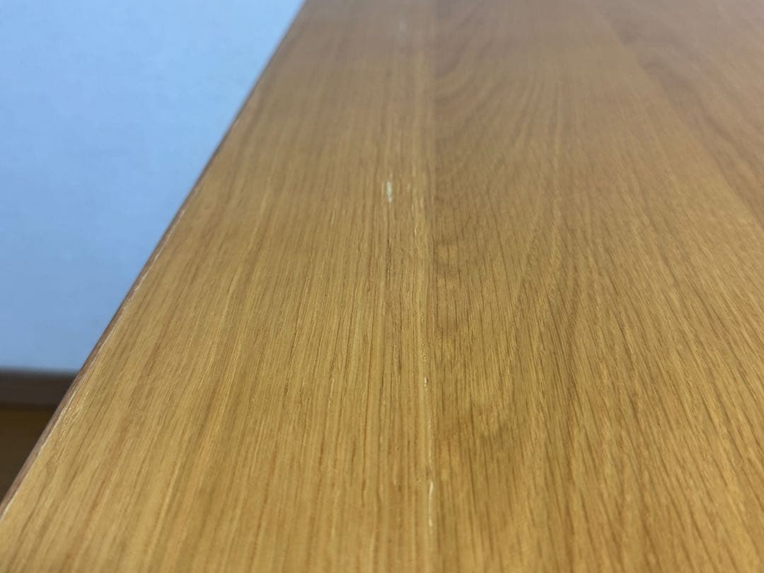 【無印良品】　折りたたみテーブル・幅１２０ｃｍ・オーク材