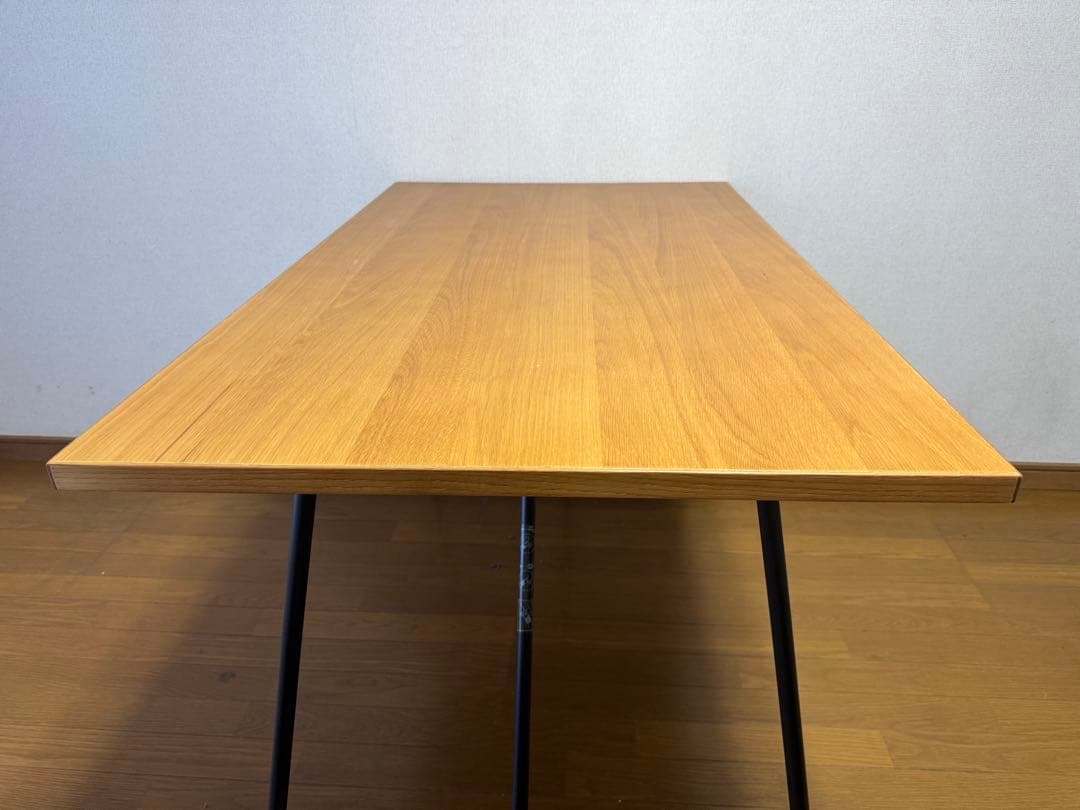 【無印良品】　折りたたみテーブル・幅１２０ｃｍ・オーク材
