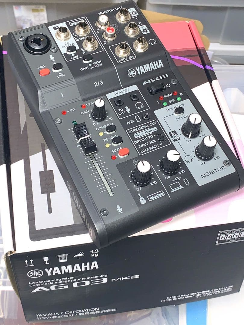 YAMAHA AG03 MK2 オーディオインターフェイス