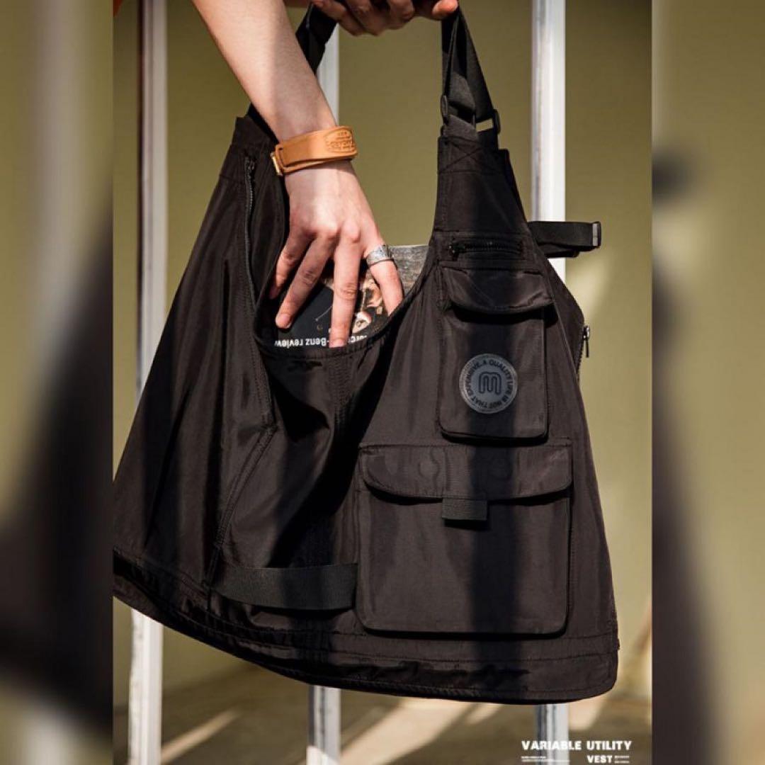 2way タクティカルベスト　バッグ マルチポケット　軽量作業着　釣り　撮影