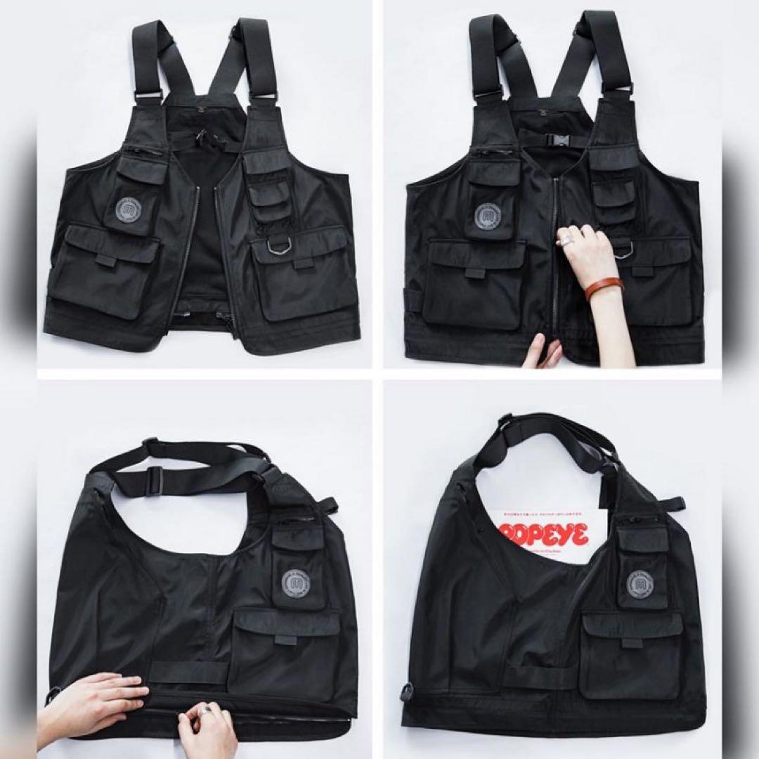 2way タクティカルベスト　バッグ マルチポケット　軽量作業着　釣り　撮影