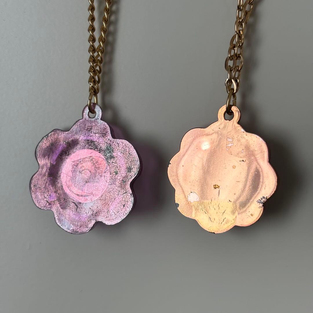 セボンスター　２個セット　１９９０年代　花形ペンダント