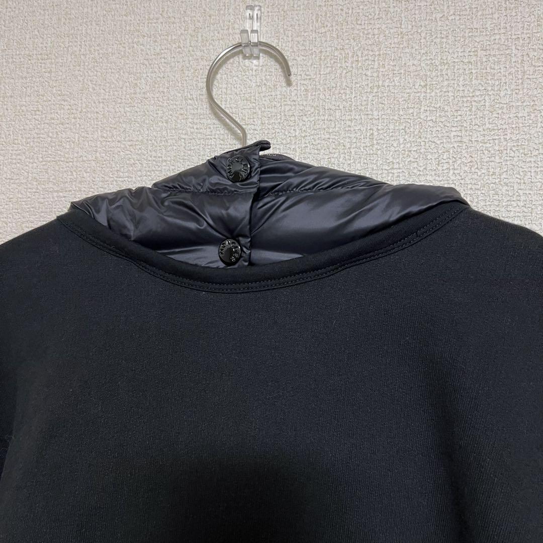 Moncler モンクレール　ポンチョ　ケープコート　ブラック　フード付き