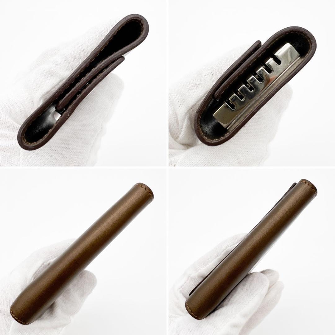 【美品・箱付】HERMES エルメス セリエ キーケース 6連 ブロンズ系