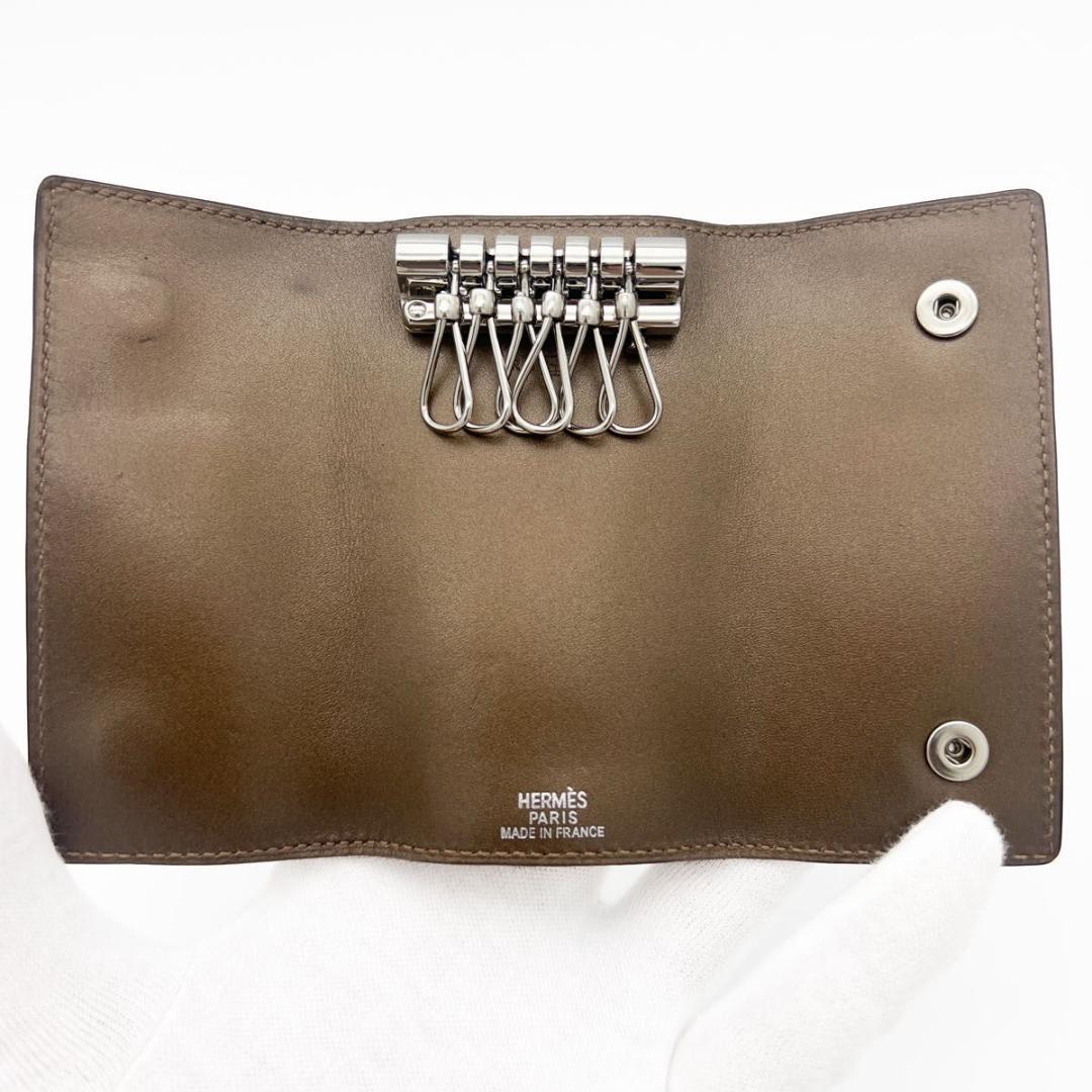 【美品・箱付】HERMES エルメス セリエ キーケース 6連 ブロンズ系