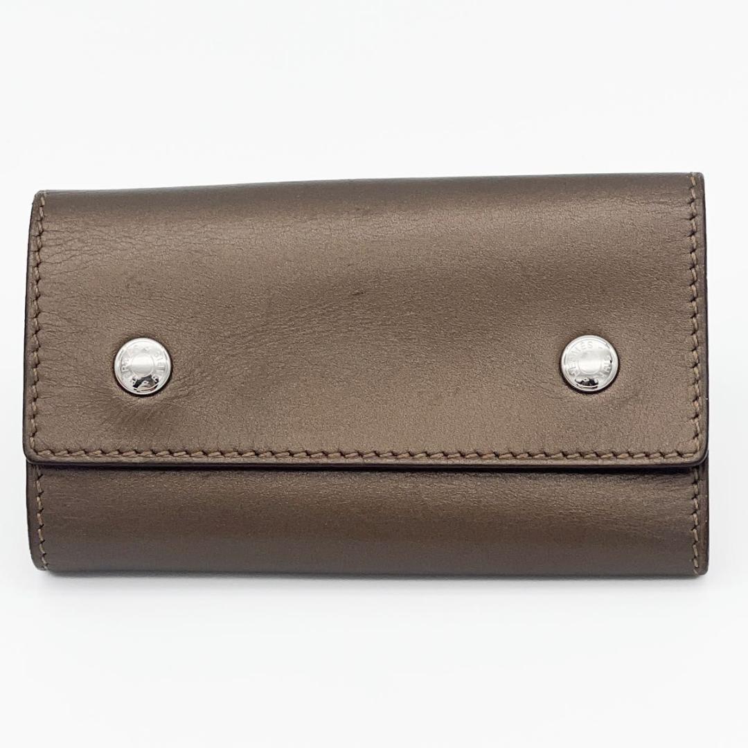 【美品・箱付】HERMES エルメス セリエ キーケース 6連 ブロンズ系