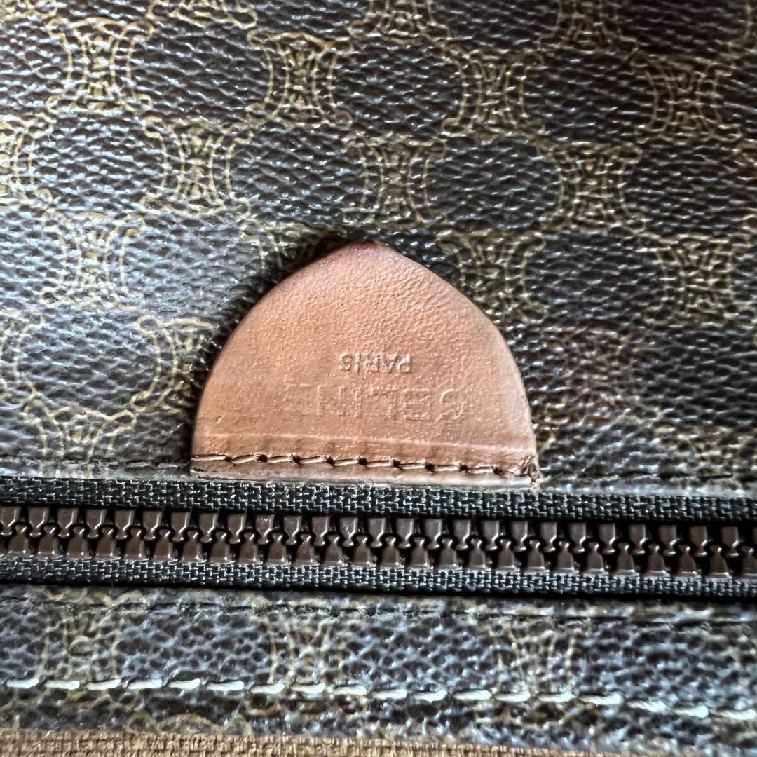 CELINE マカダム チェーン トートバッグ A4収納可能