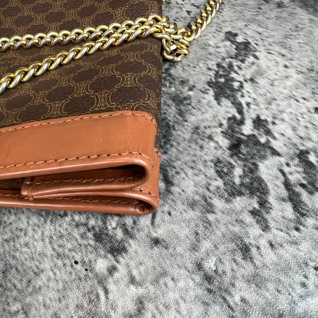 CELINE マカダム チェーン トートバッグ A4収納可能