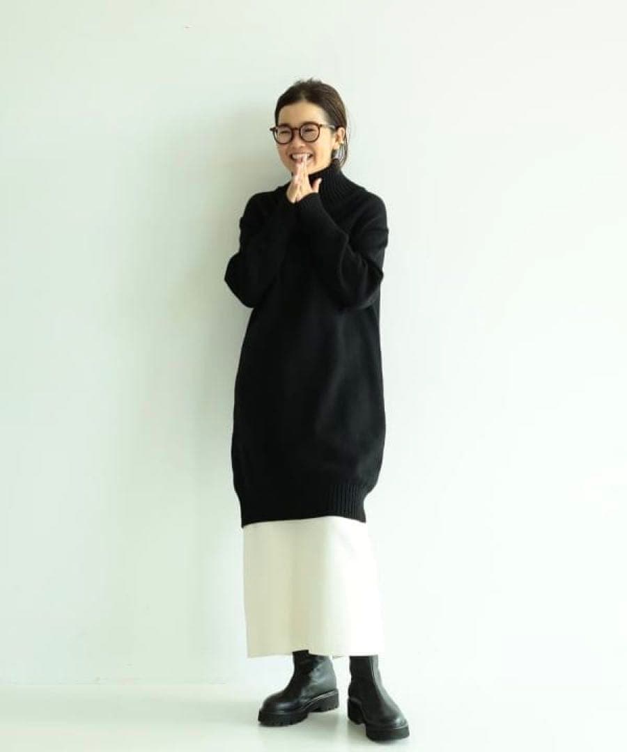 【美品】Demi-Luxe BEAMS 目黒越子 2.8万 ウールロングニット