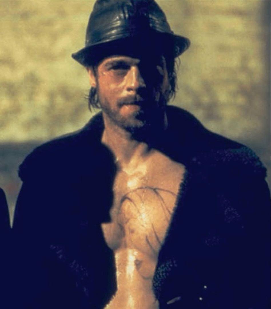 レザーハット 黒 スナッチ ブラピ